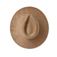 Suede Wide Brim Fedora Hat