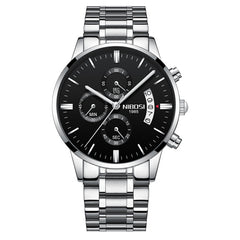 Chronograph Sport Mens Watches Top Brand Luxury Waterproof Full Steel Quartz Wristwatch