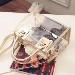 Women's Transparent Clear Jelly Purse Crossbody Bags