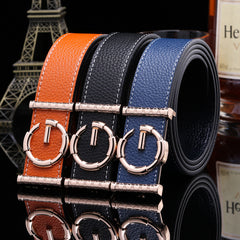 Ladies luxury belts, Genuine Leather belt Fashion genuine leather men belts buckle
