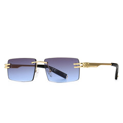New Style Modern Retro Square Frame Narrow Sunglasses