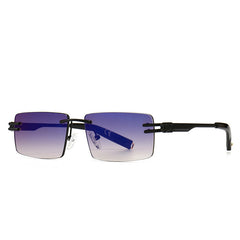 New Style Modern Retro Square Frame Narrow Sunglasses