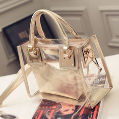 Women's Transparent Clear Jelly Purse Crossbody Bags