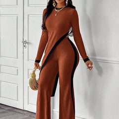 Women's 2 Piece Outfit Sexy Wide Leg Pants Sets