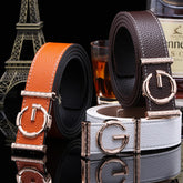 Ladies luxury belts, Genuine Leather belt Fashion genuine leather men belts buckle