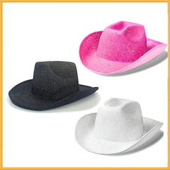 Glitter Western Cowgirl Hat (Costume Headwear)