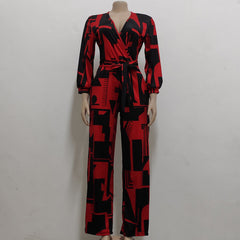 Long Sleeve Loose Ladies Jumpsuit