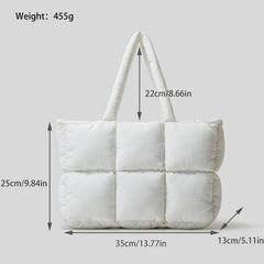 Soft Down Handbag Woman Cotton Dress Bags