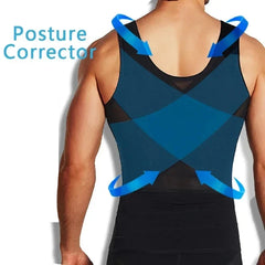 Men's Body Shaper Waist Trainer Slimming Vest Corset Tank Tops Undershirt Abdomen Slimming Shapewear Fat Burn Fitness Suits