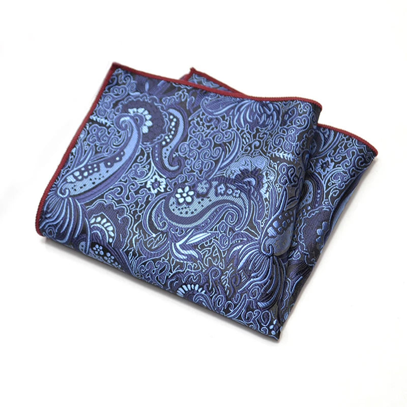 Men's Classic Pocket Square Polyester Paisley