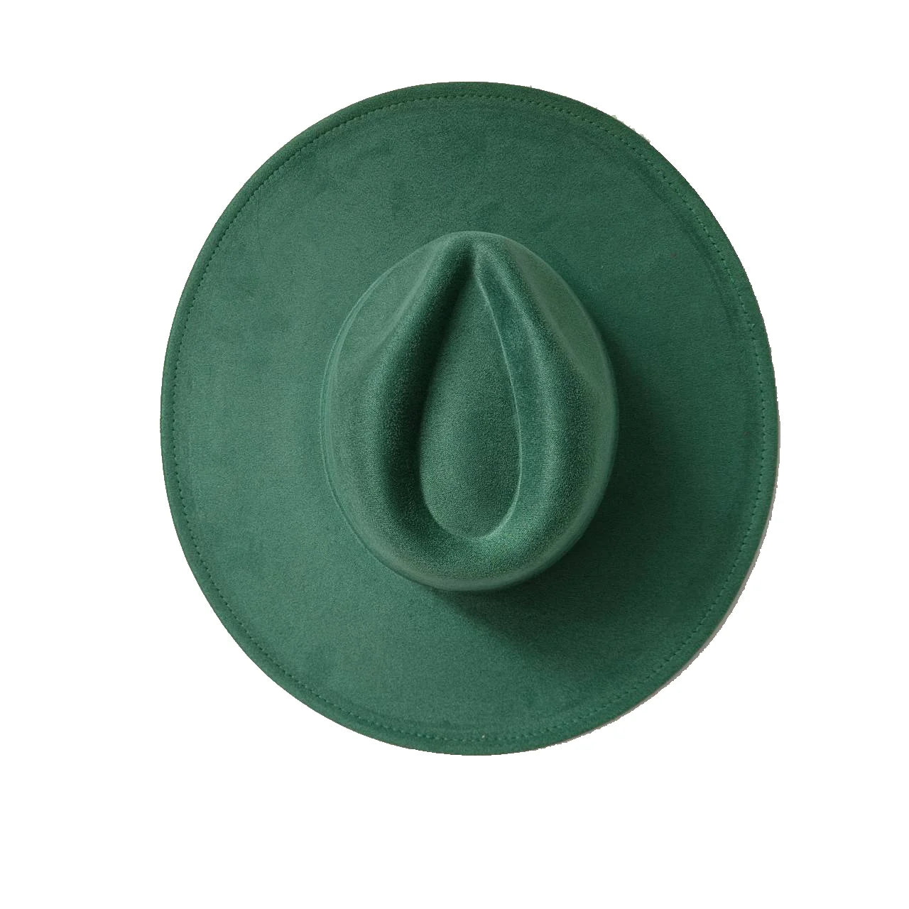 Suede Wide Brim Fedora Hat