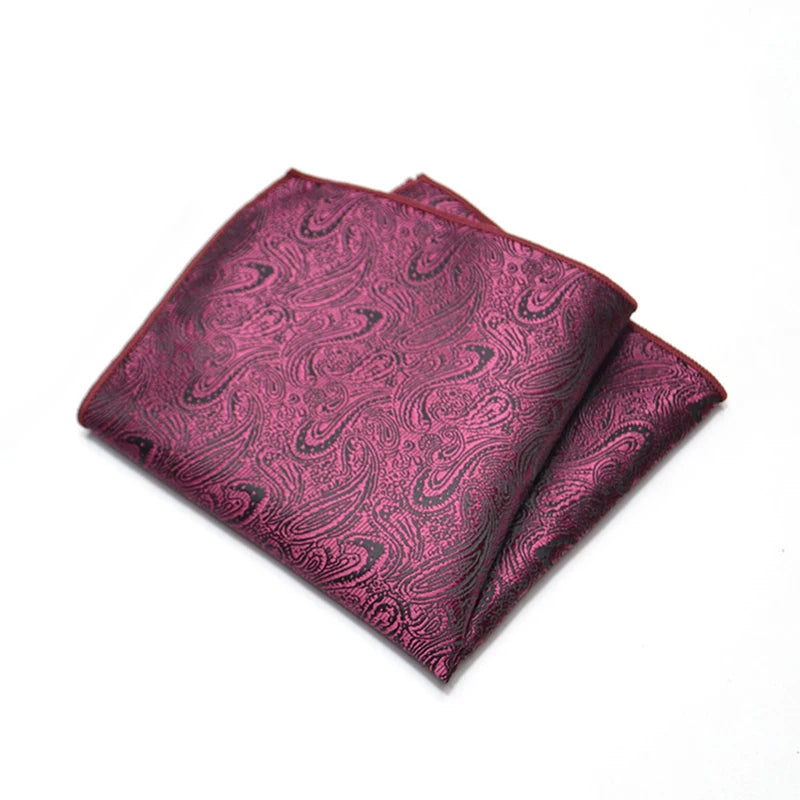 Men's Classic Pocket Square Polyester Paisley