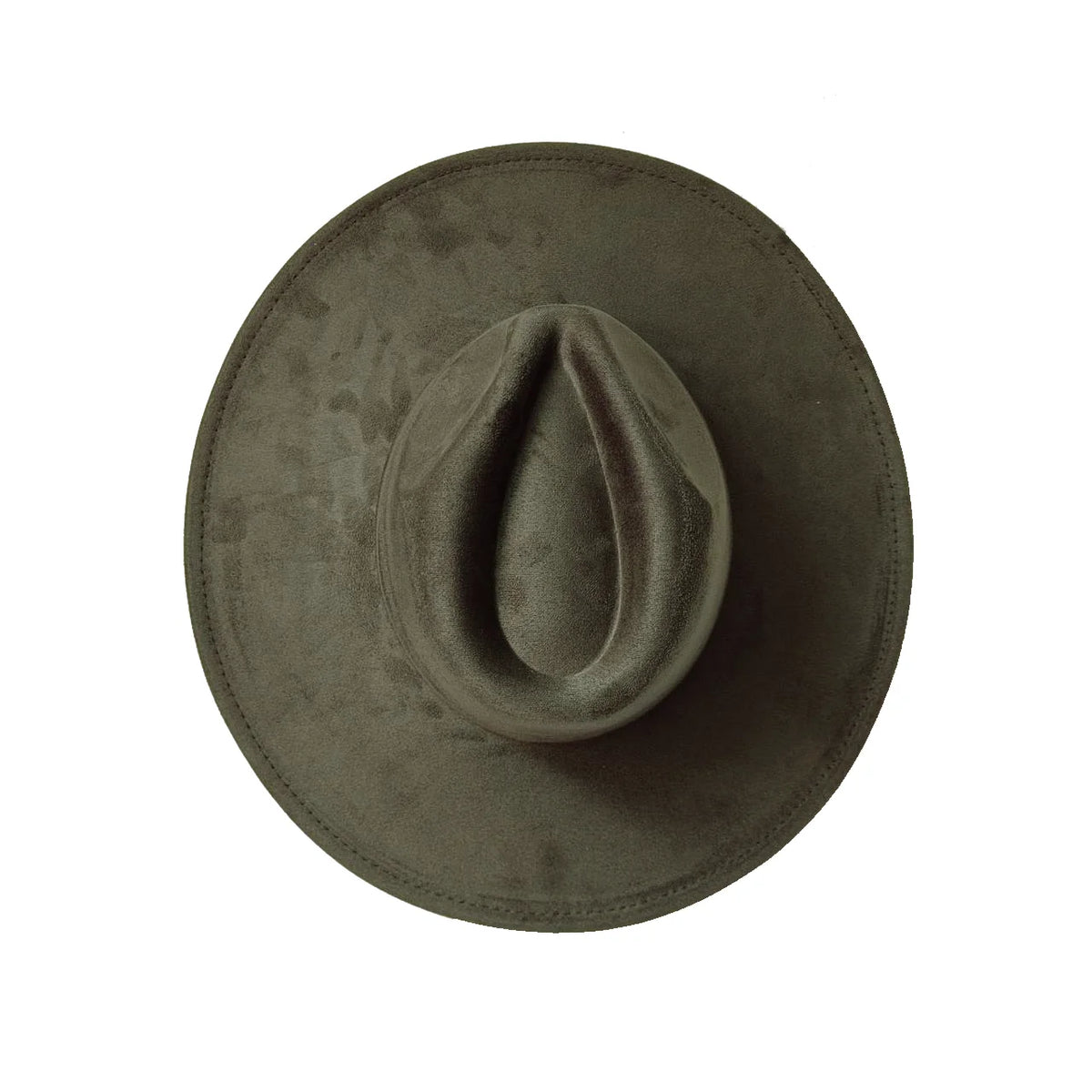 Suede Wide Brim Fedora Hat