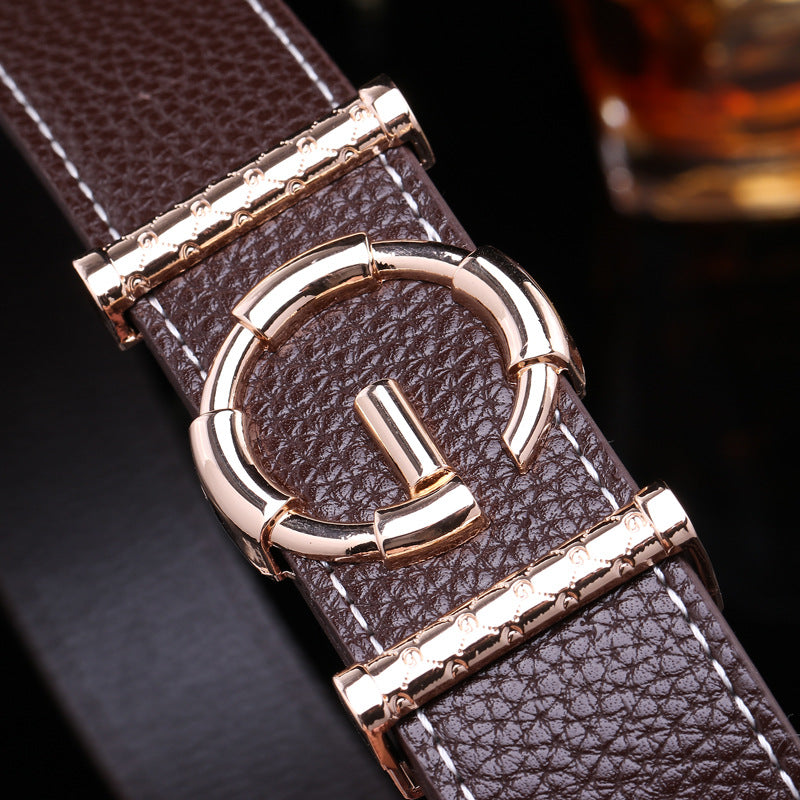 Ladies luxury belts, Genuine Leather belt Fashion genuine leather men belts buckle