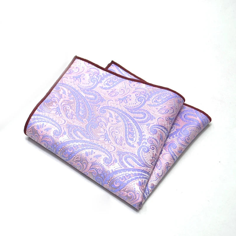Men's Classic Pocket Square Polyester Paisley
