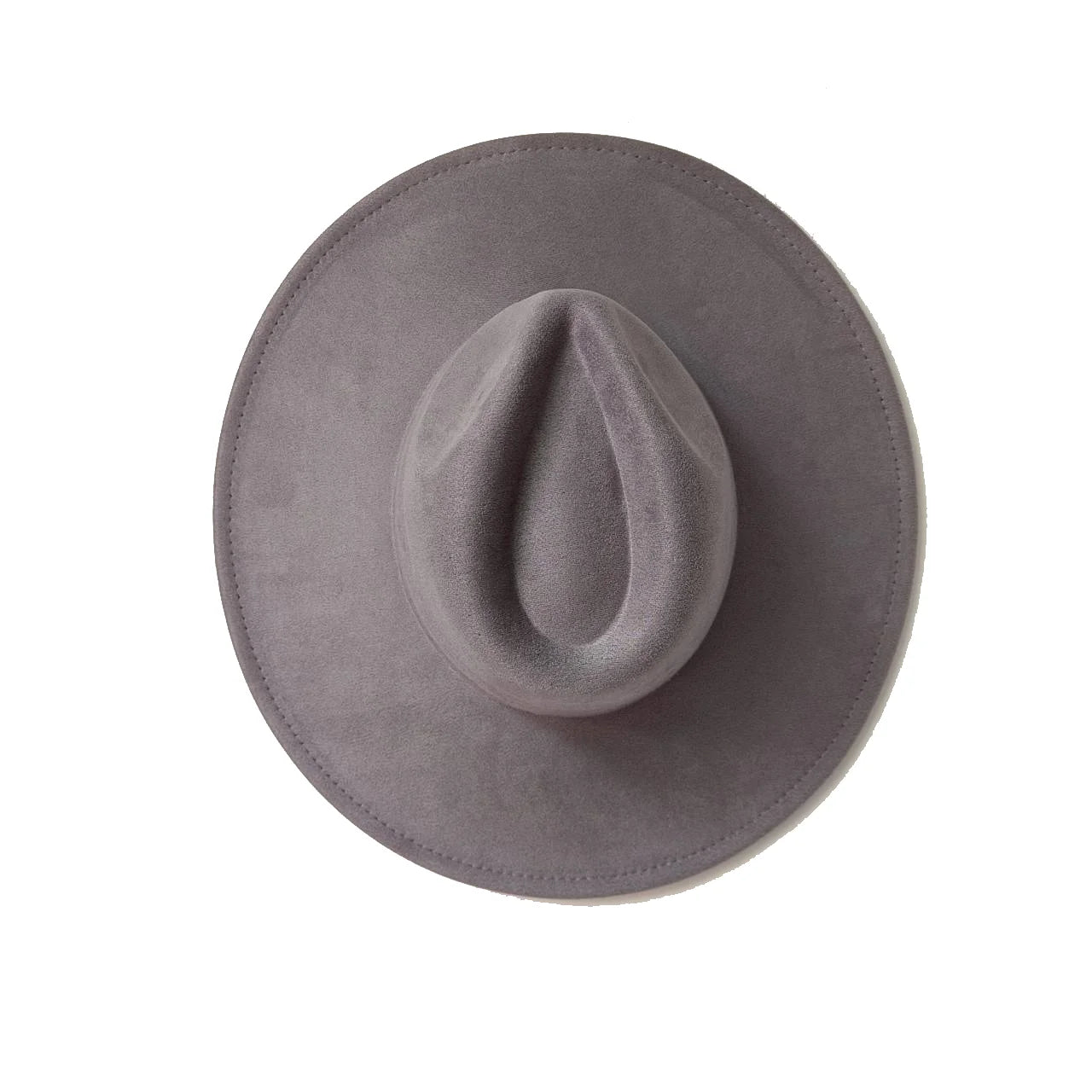 Suede Wide Brim Fedora Hat