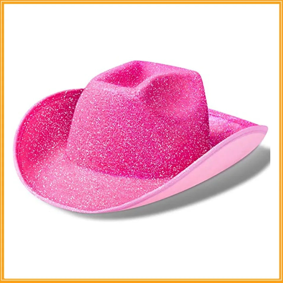Glitter Western Cowgirl Hat (Costume Headwear)
