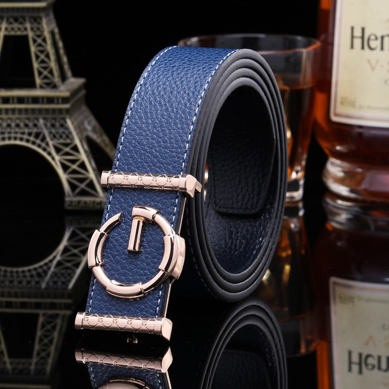 Ladies luxury belts, Genuine Leather belt Fashion genuine leather men belts buckle