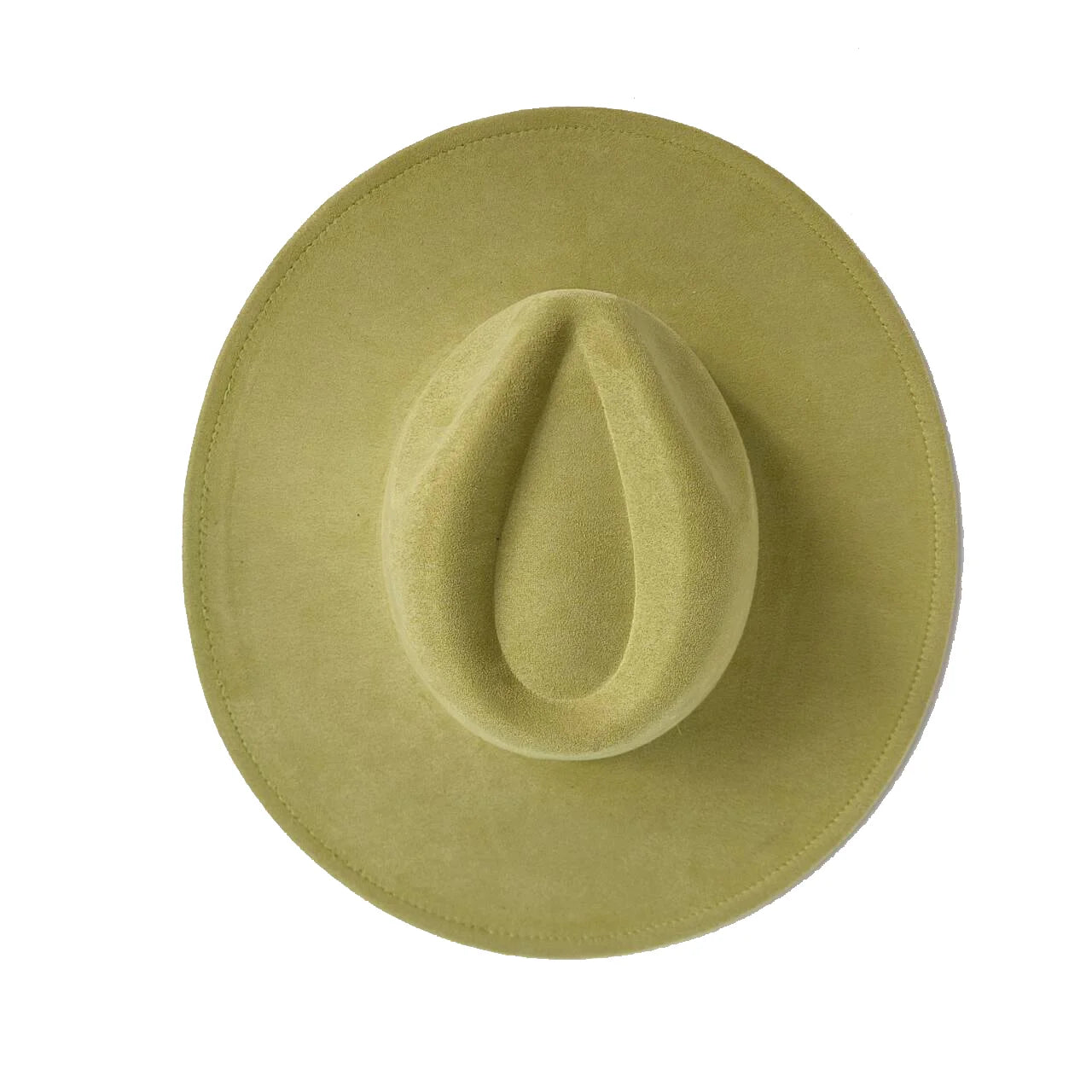 Suede Wide Brim Fedora Hat