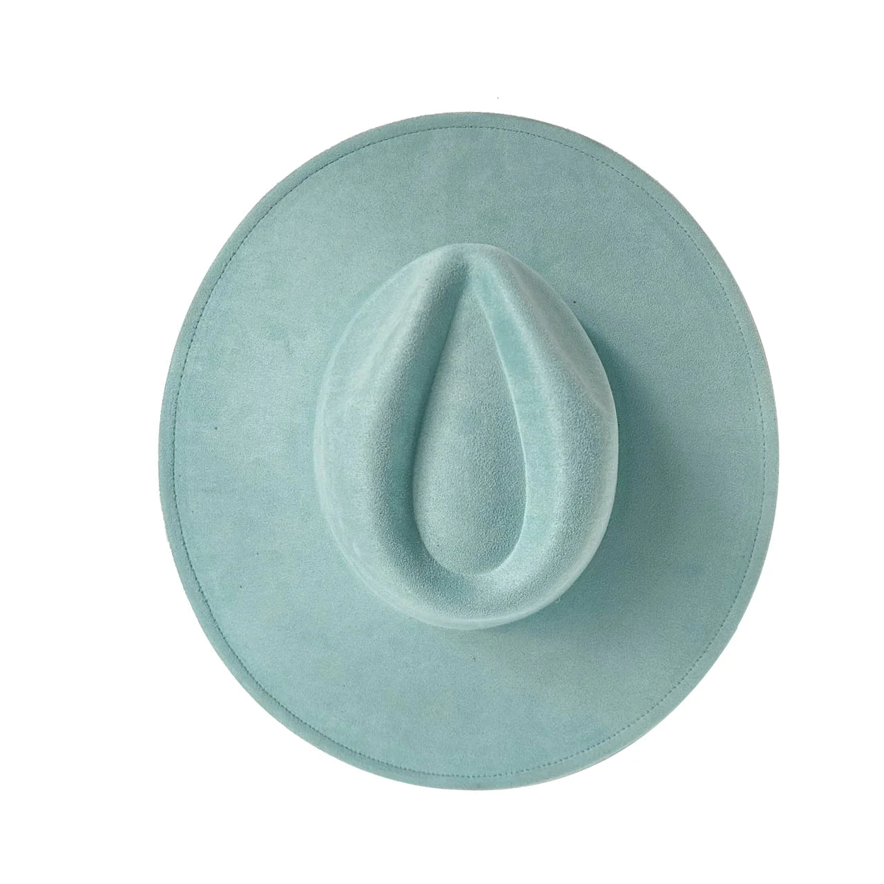 Suede Wide Brim Fedora Hat