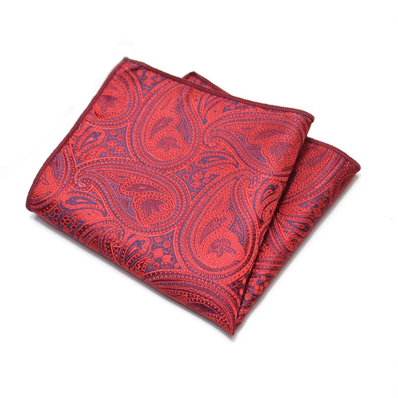 Men's Classic Pocket Square Polyester Paisley