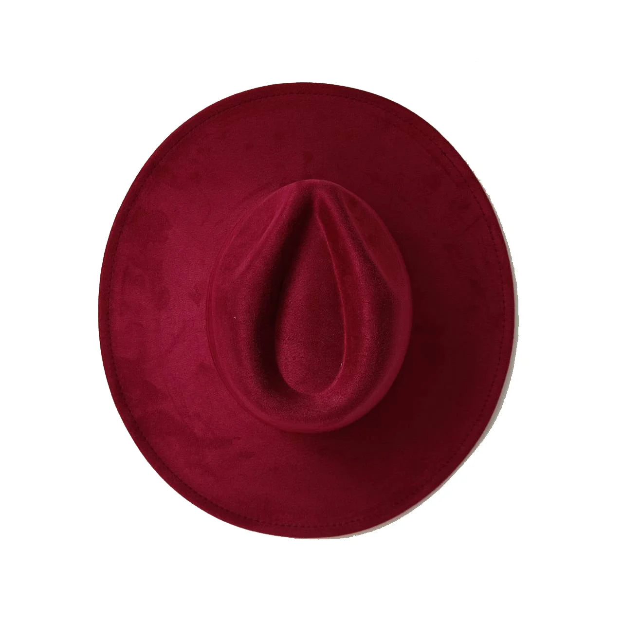 Suede Wide Brim Fedora Hat