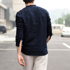 Vintage Shirt Button Linen Shirts