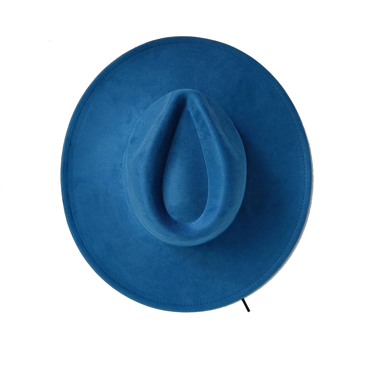 Suede Wide Brim Fedora Hat