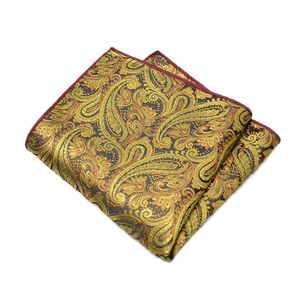 Men's Classic Pocket Square Polyester Paisley