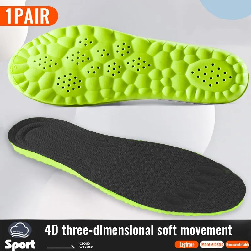 4D Shock Absorption Sport Insoles for Shoes