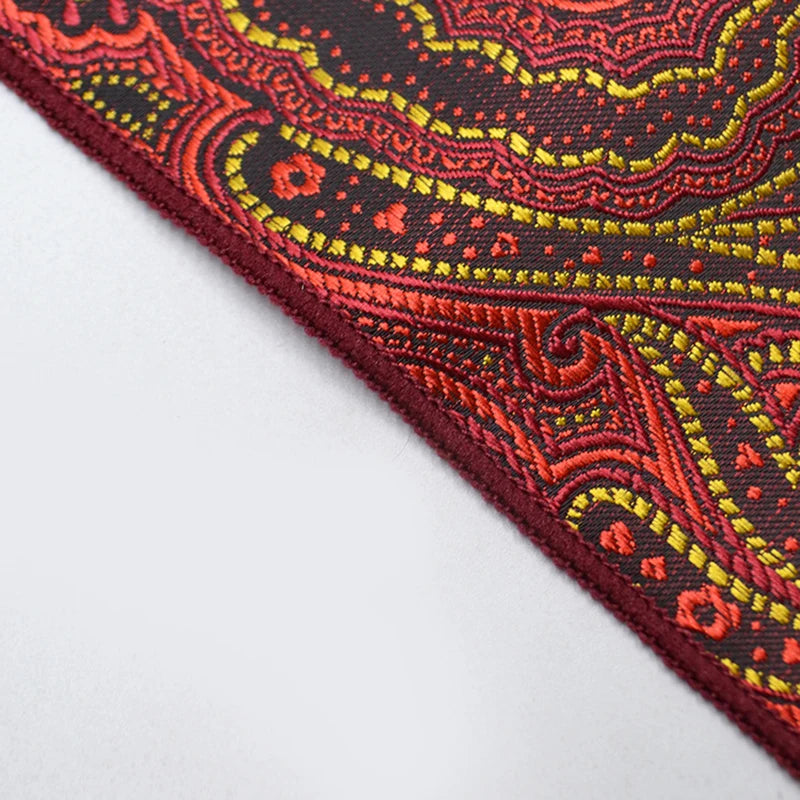 Men's Classic Pocket Square Polyester Paisley