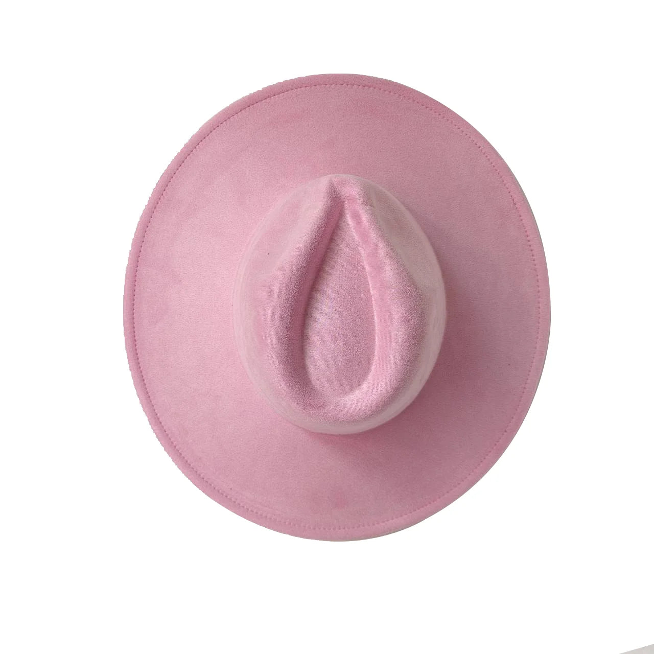 Suede Wide Brim Fedora Hat