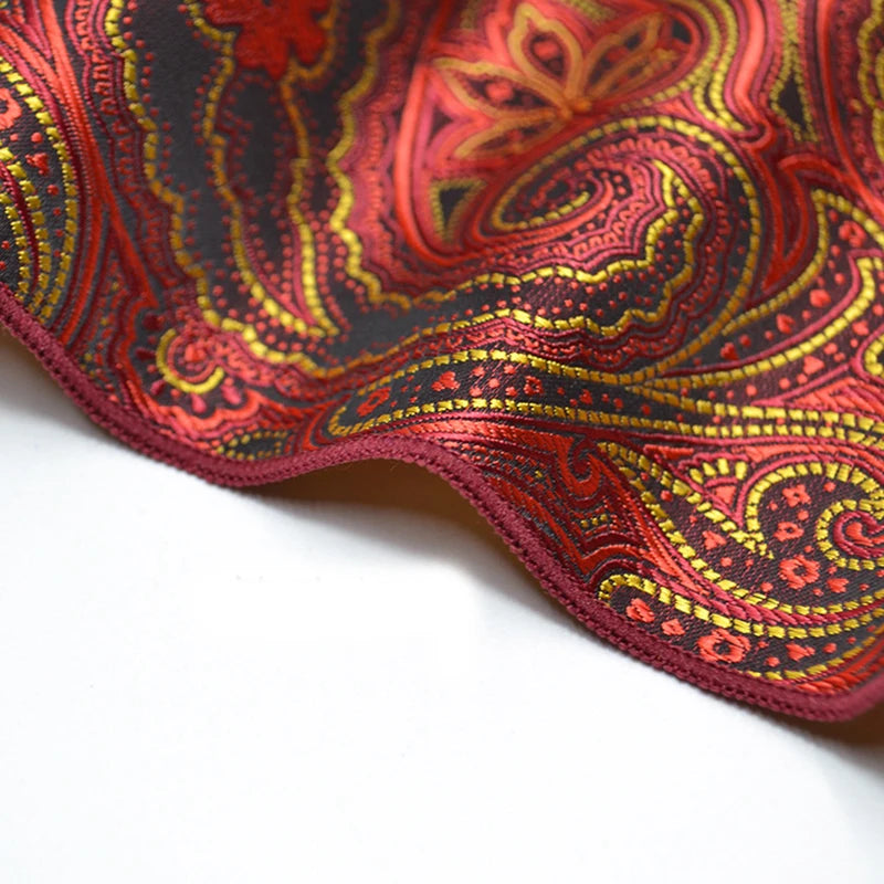 Men's Classic Pocket Square Polyester Paisley