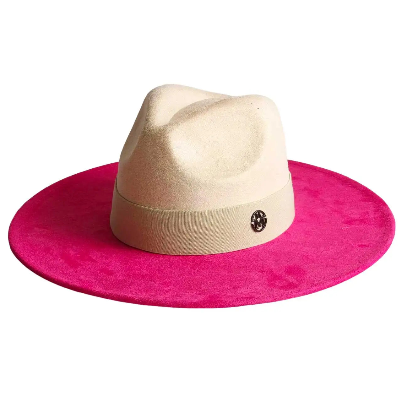 Vegan Suede Hat Teardrop shape 9.5cm Wide Brim Fedora Hat Men's and Women's Autumn and Winter Felt Jazz Hat Classic Church Hat