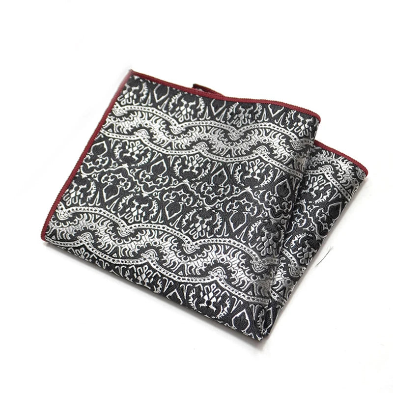 Men's Classic Pocket Square Polyester Paisley