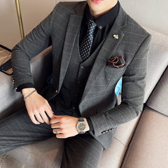 Modern 3-Piece Slim Fit Suit