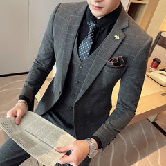 Modern 3-Piece Slim Fit Suit
