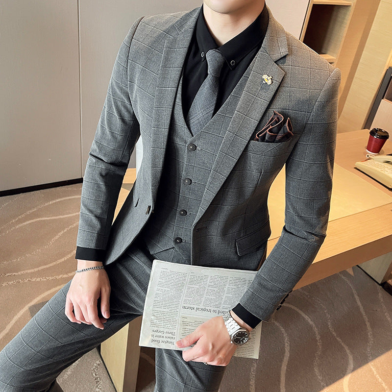 Modern 3-Piece Slim Fit Suit