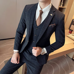 Modern 3-Piece Slim Fit Suit