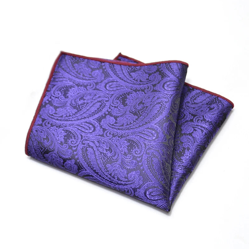 Men's Classic Pocket Square Polyester Paisley