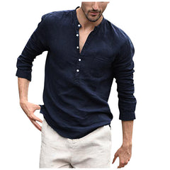 Vintage Shirt Button Linen Shirts