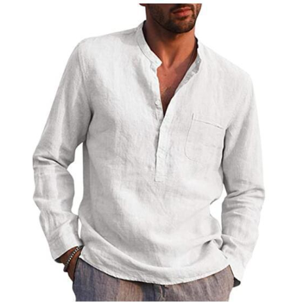 Vintage Shirt Button Linen Shirts