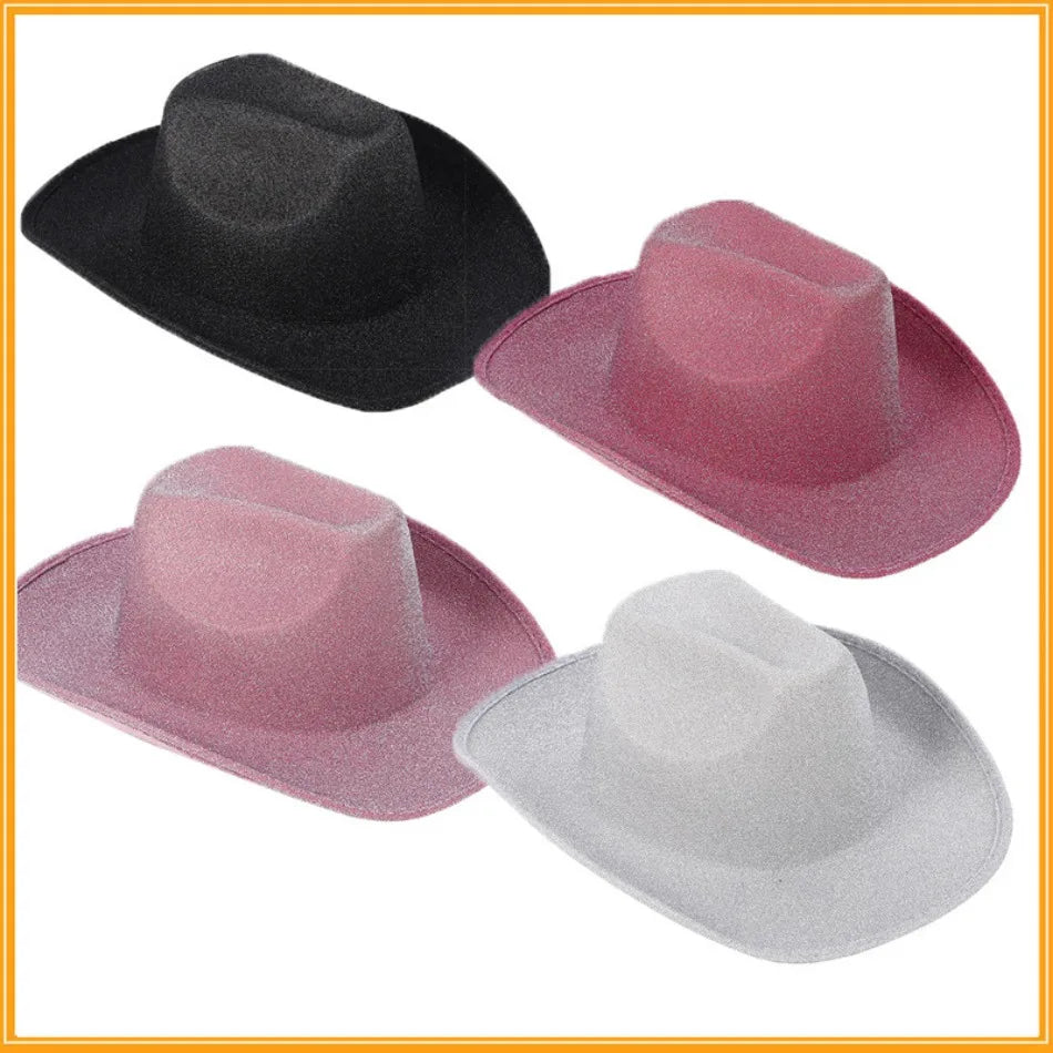 Glitter Western Cowgirl Hat (Costume Headwear)