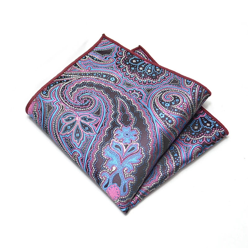 Men's Classic Pocket Square Polyester Paisley