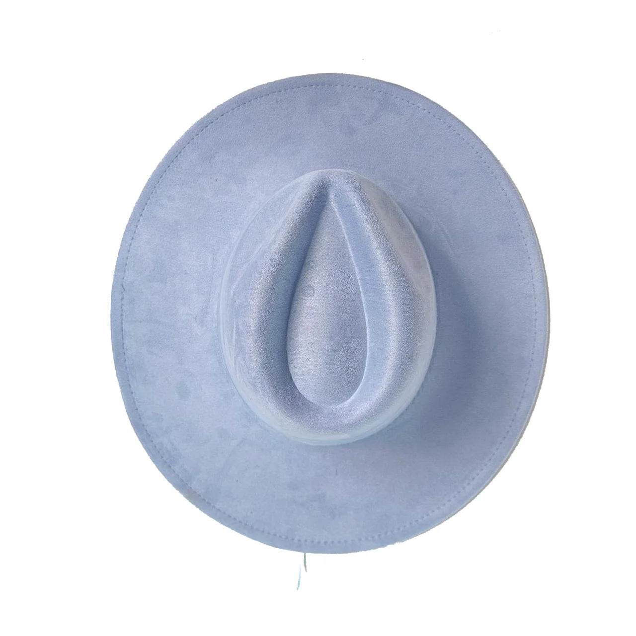 Suede Wide Brim Fedora Hat