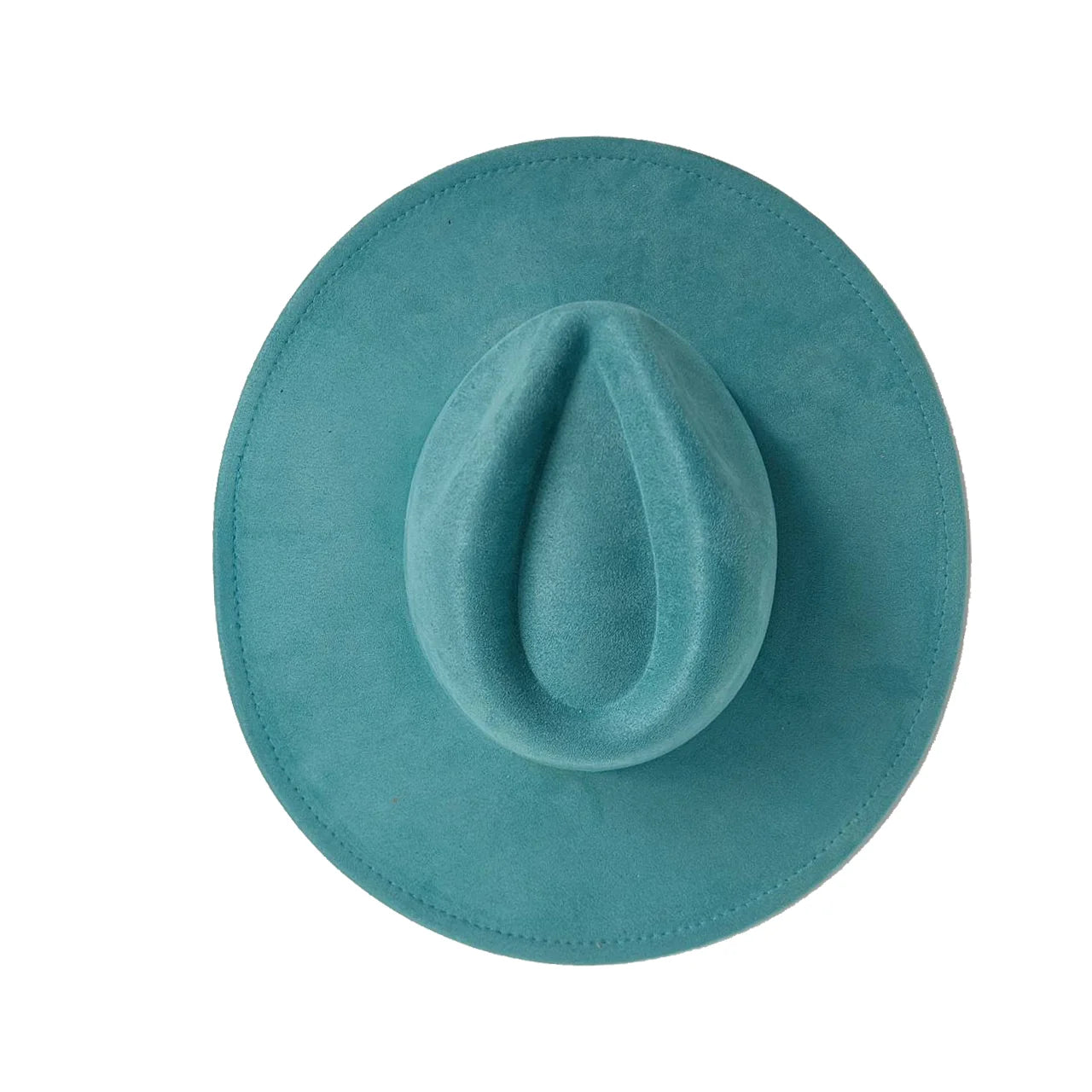 Suede Wide Brim Fedora Hat