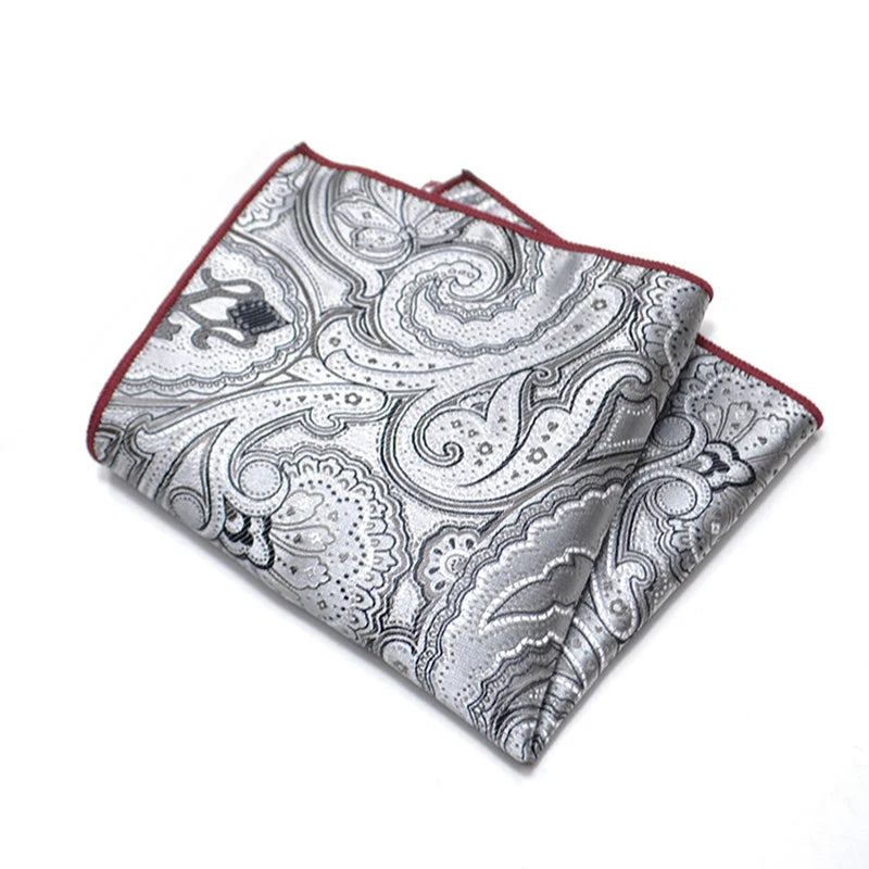 Men's Classic Pocket Square Polyester Paisley