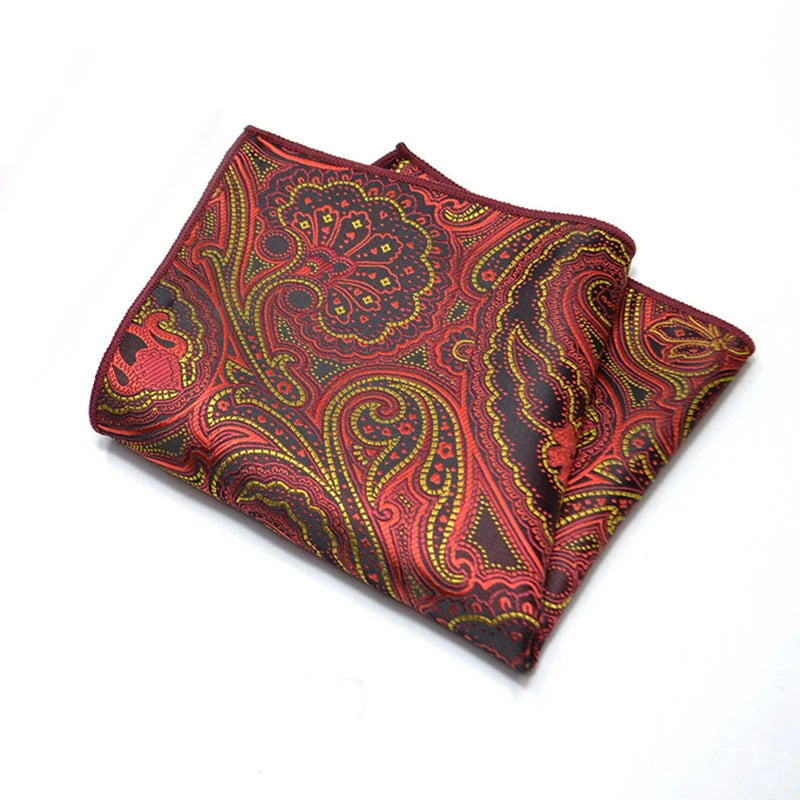 Men's Classic Pocket Square Polyester Paisley